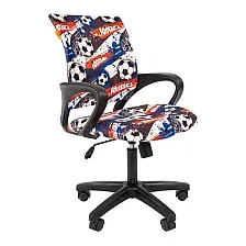 Кресло детское Chairman Kids 103 (футбол/черный пластик)