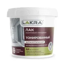 Лак акриловый тонированный ЛАКРА Рябина 0,9 кг