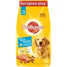 Сухой корм для собак Pedigree C говядиной, рисом и овощами (13кг, для собак всех пород)