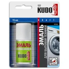 KUDO - Эмаль для ванн с кисточкой , 15мл / KU-7K1301