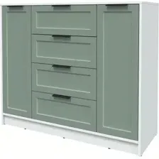Тумба Интерлиния Концепт Тренд КТ-Т120 (белый платинум/мята)