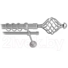 Карниз для штор Lm Decor Вираж 098 2р гладкий 25/16мм (сатин, 3.6м)