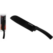 Нож кухонный азиатский сантоку 18 см PERFECTO LINEA Chef dark 