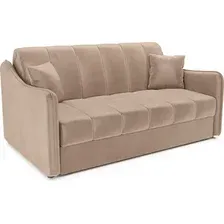 Диван Мебель-АРС Давос ППУ 180x200 см M2-111-14 (бежевый кордрой)