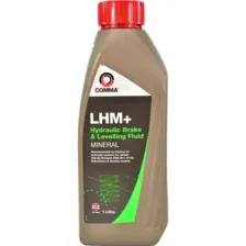 Жидкость гидравлическая минеральная Comma LHM Plus зеленая Citroen Peugeot Rolls Royce & Bentley 1л COMMA LHM1L