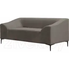 Диван Brioli Тони двухместный (V3/серо-коричневый)