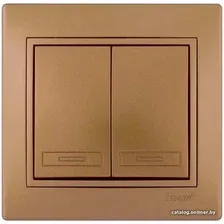 Выключатель Lezard Mira 701-1313-101 (матовое золото)