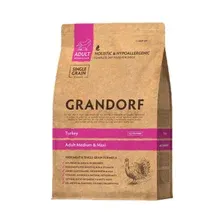 Сухой корм для собак Grandorf Medium&Maxi Breeds Duck&Turkey (10кг)