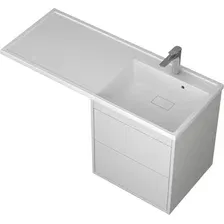 Veneciana Тумба с умывальником Nera 55 с 2-мя ящиками + Paola Magenta 1200 R (белый)