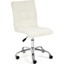 офисное компьютерное кресло Tetchair Zero (флок), белый