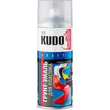 Грунт-эмаль Kudo Для пластика RAL 7031 / KU-6001 (520мл, серый)