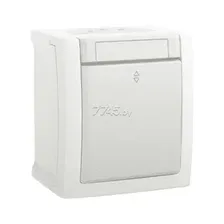 Выключатель одноклавишный проходной наружный PANASONIC Pacific белый (WPTC40032WH-BY)