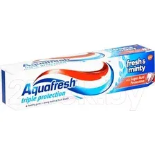 Зубная паста Aquafresh Fresh&Minty освежающе-мятная (100мл)
