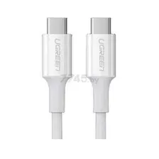 Кабель UGREEN US300 Type C to Type C 5A PD 100W 2m White (60552)
