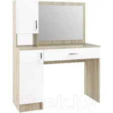 Туалетный столик с зеркалом ДСВ Софи СМС 1100.1 New (сонома/белый глянец)