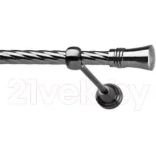Карниз для штор Lm Decor Гиро 071 1р витой (антрацит, 1.8м)