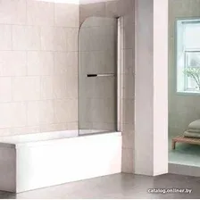 Стеклянная шторка для ванны Good Door Screen H-HT-80-C-CH