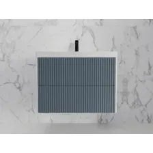 Symbolite Тумба под умывальник Стокгольм 80 Classic Push 2 ящика (подвесная, графит софт)