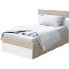 Кровать PROxSON Milton с ПМ 80x200 (ясень шимо светлый/белый)