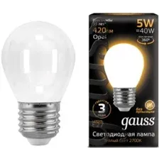 Светодиодная лампочка Gauss Filament Globe E27 5 Вт 2700 К 105202105