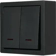 Выключатель Lezard Leto 752-4200-112 (черный бархат)