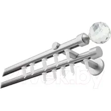 Карниз для штор Lm Decor Кристалл 19/19мм 2р (сатин, 2.0м)