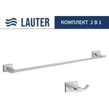 Набор аксессуаров для ванной Lauter 21TS1019 + 21TS1013 (Chrome, 2 предмета)