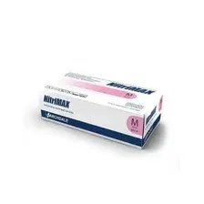 Нитриловые перчатки Nitrimax нитриловые 3.8г. (M, 100 шт, розовый)