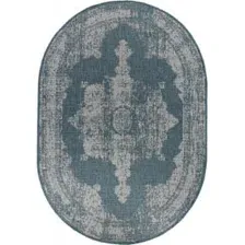 Ковры тканные KAIR S129, 1,2*1,7, OVAL, BLUE