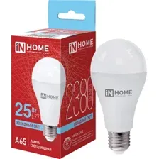 Светодиодная лампочка In Home LED-A65-VC 25 Вт 230В Е27 6500К 2380 Лм
