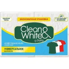 Мыло хозяйственное Duru Clean & White Универсальное (4x120г)