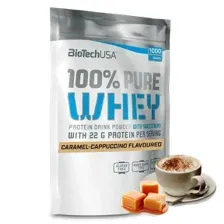 Протеин 100% Pure Whey BioTechUSA, 1000г (карамель-капучино)