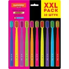 Набор зубных щеток Daswerk Medium Soft / 608215 (10шт)