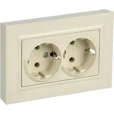 Розетка IEK Brite BR-R27-16-K10-F (бежевый)