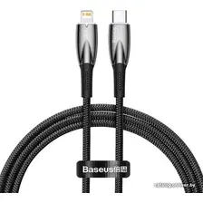 Кабель Baseus Glimmer Series Fast Charging Data Cable Type-C - Lightning 20W CADH000001 (1 м, черный)