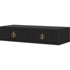 Туалетный столик Shtabe Royal 5110 эко (черный/р.золото)