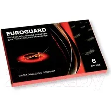 Ловушка от насекомых Euroguard От тараканов (6 шт)