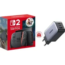 Игровая приставка Nintendo Switch 2 (Mario Kart World Bundle) + зарядное устройство Ugreen CD244 10335 по акции