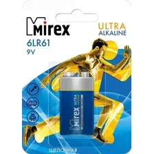 Батарейка Mirex Ultra Alkaline 9V 6LR6-E1