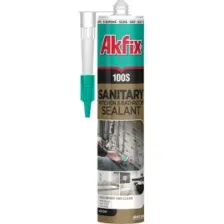 Санитарный силикон 280 мл.  (прозрачный) Akfix 100S