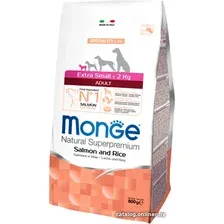 Сухой корм для собак Monge Extra Small Adult Salmon with Rice 800 г