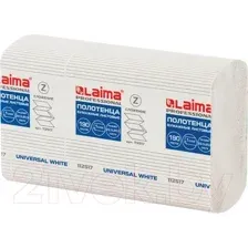 Бумажные полотенца Laima Universal White / 112517 (белый)