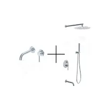 Душевая система Oliveeka OL-88939017-CR встраиваемая со смесителем OL-88869017-CR (хром)