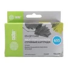 Картридж Cactus CS-CZ112AE желтый