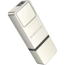 USB Flash Borofone BUD6 128GB (серебристый)