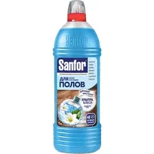Средство для мытья полов Sanfor ультра блеск, свежесть СПА, 1 л