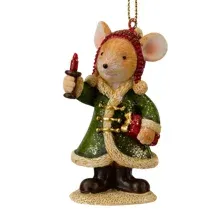 Елочная игрушка Erich Krause Decor. Мышонок в шубе / 64572