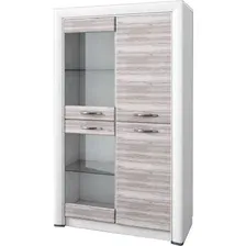Шкаф распашной Anrex Olivia 2V2D Вудлайн Кремовый/Дуб Анкона