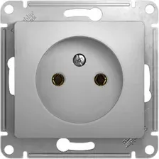 Розетка Schneider Electric Glossa GSL000341 (алюминий)