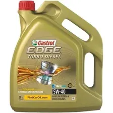 Масло моторное синтетическое CASTROL 5W-40, 5л CASTROL CASTROL5W40EDGETURBODIESEL5